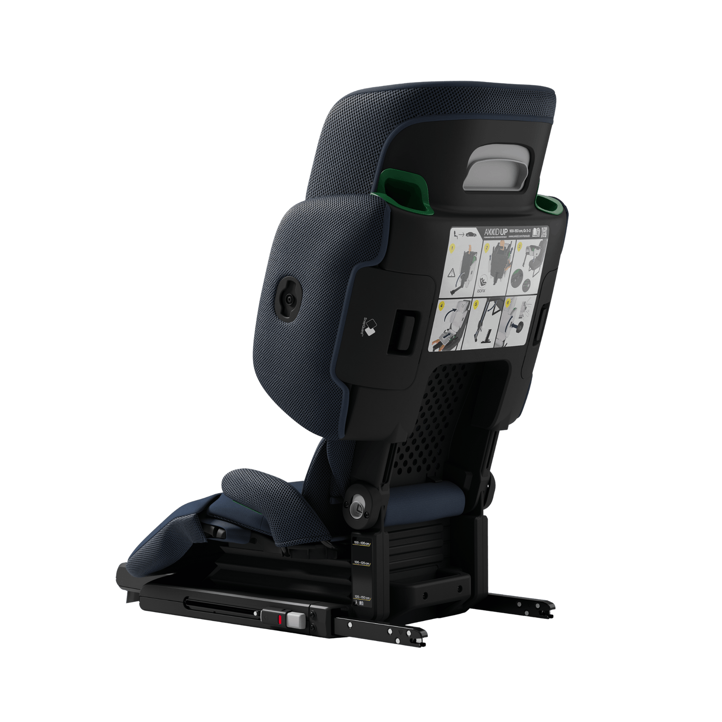 Axkid UP High Back Belt Positioning Booster Car Seat - Glacier Lake Blue - 27050341