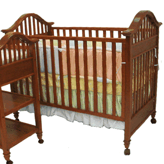 Baby Italia Berkshire Dropside Crib in Hickory - 390190036