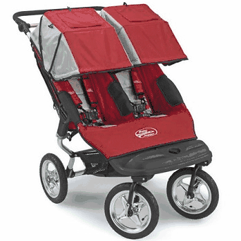 Baby Jogger 2007 1/2 Swivel City Series Double Cherry Red - 68063