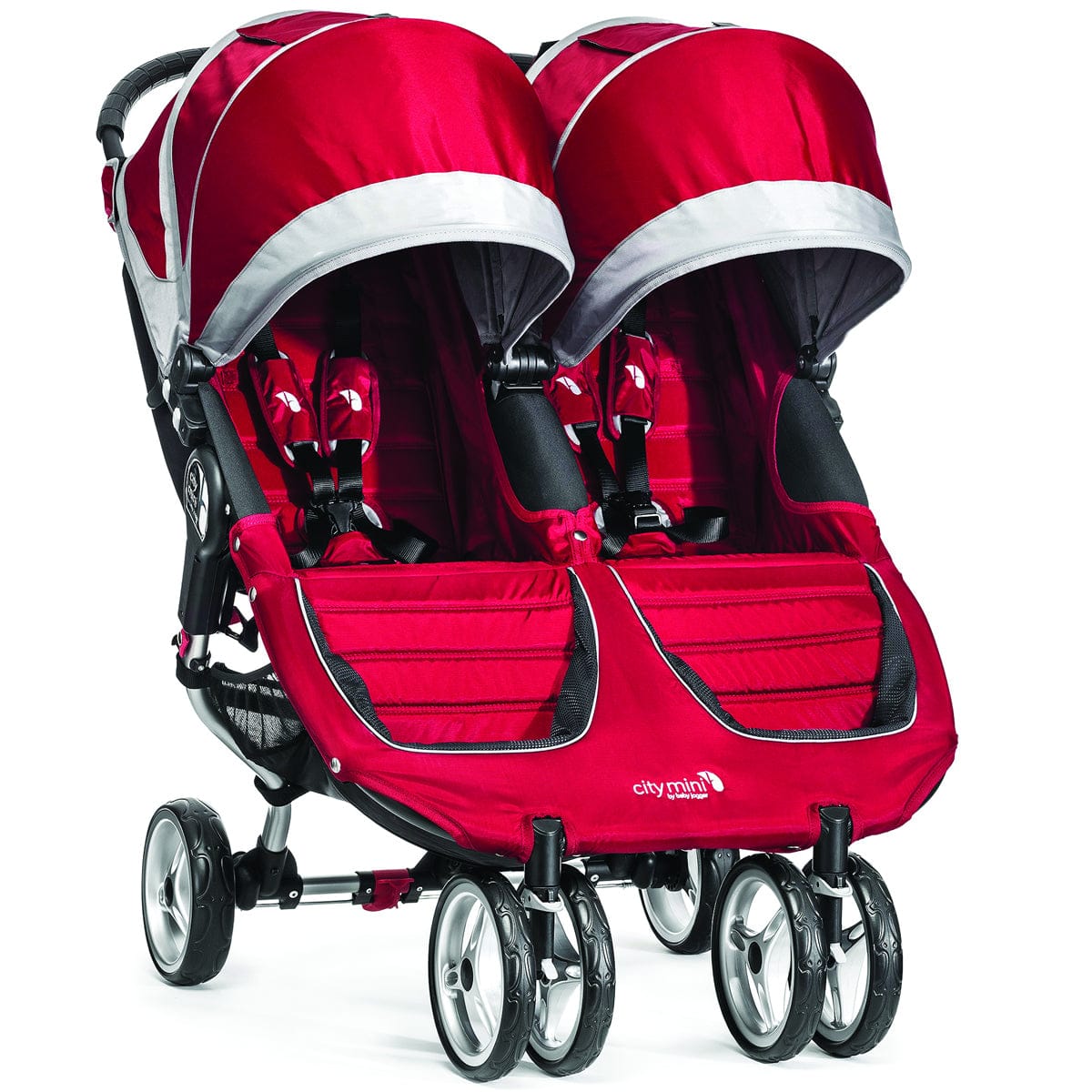 Baby Jogger 2015 City Mini Double - Crimson/Gray - bj12436