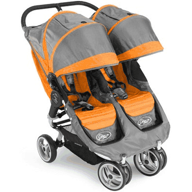 Baby Jogger 2010 City Mini Double Orange/Gray