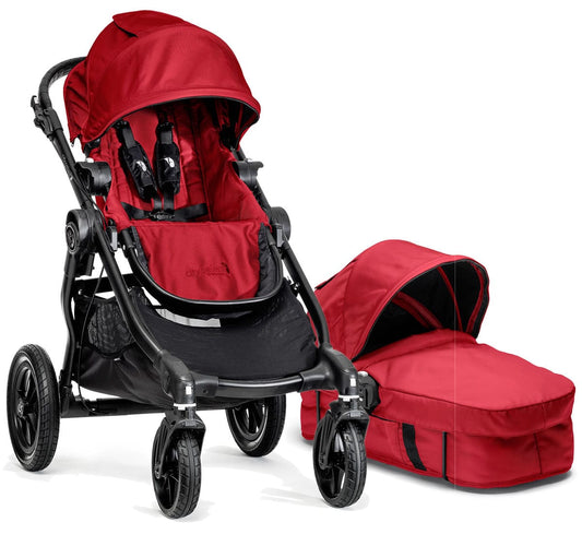 Baby Jogger City Select Single Stroller & Bassinet - Red - bj23436-bj04436