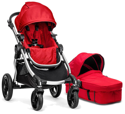 Baby Jogger City Select Single Stroller & Bassinet - Ruby - bj20430-bj50927