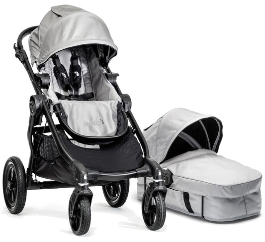 Baby Jogger City Select Single Stroller & Bassinet - Silver - bj23412-bj04412