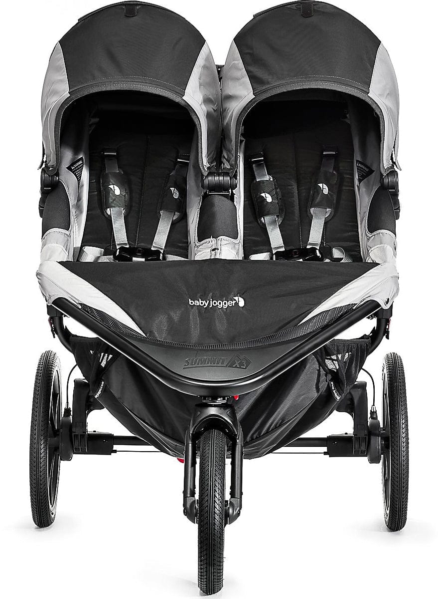 Baby Jogger Summit X3 Double Jogging Stroller - Black / Gray
