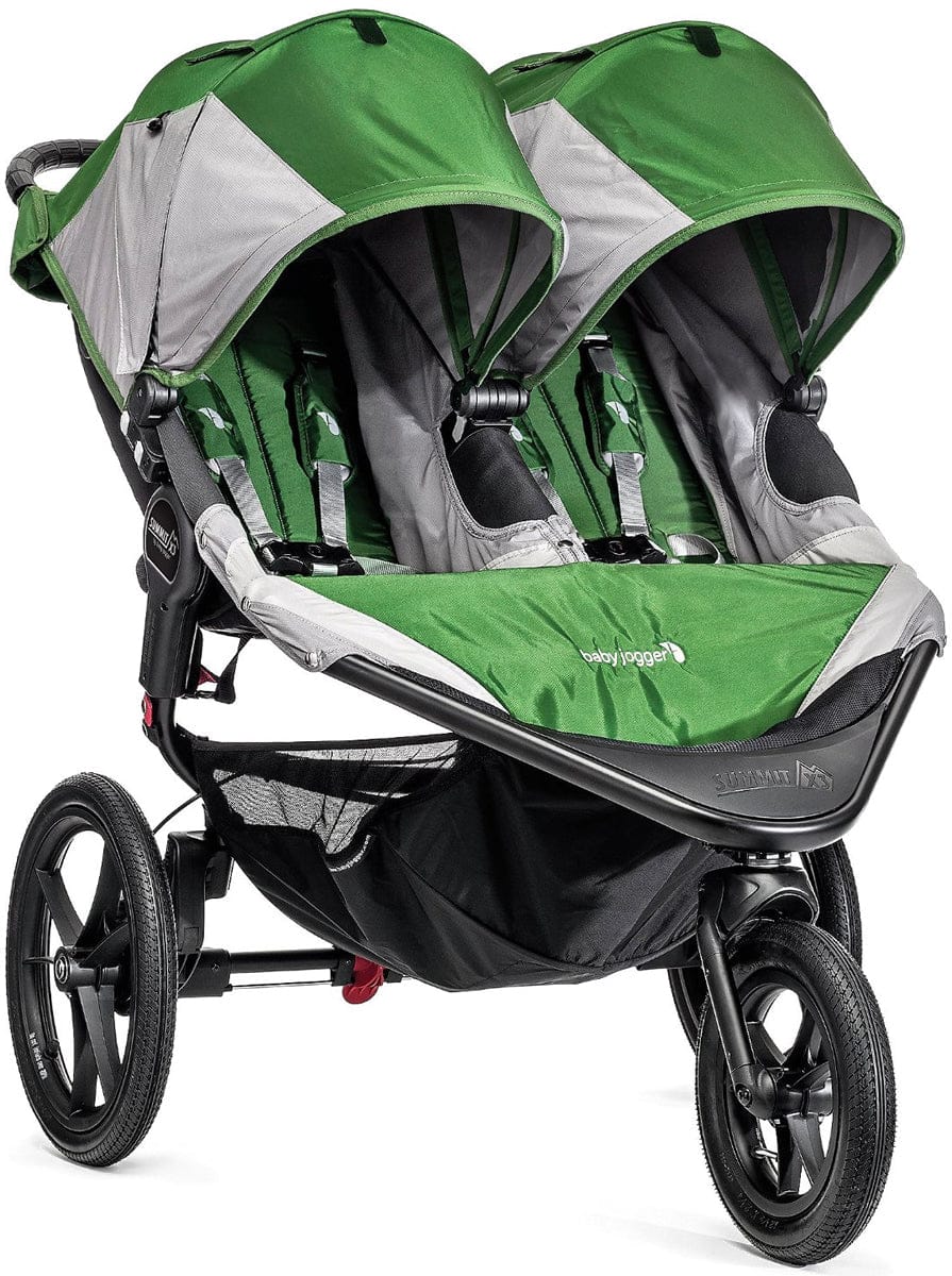 Baby Jogger 2016 Summit X3 Double Jogging Stroller - Green / Gray