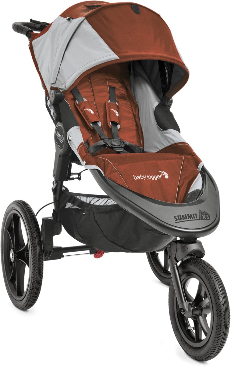 Baby Jogger 2016 Summit X3 Single Jogging Stroller - Orange / Gray