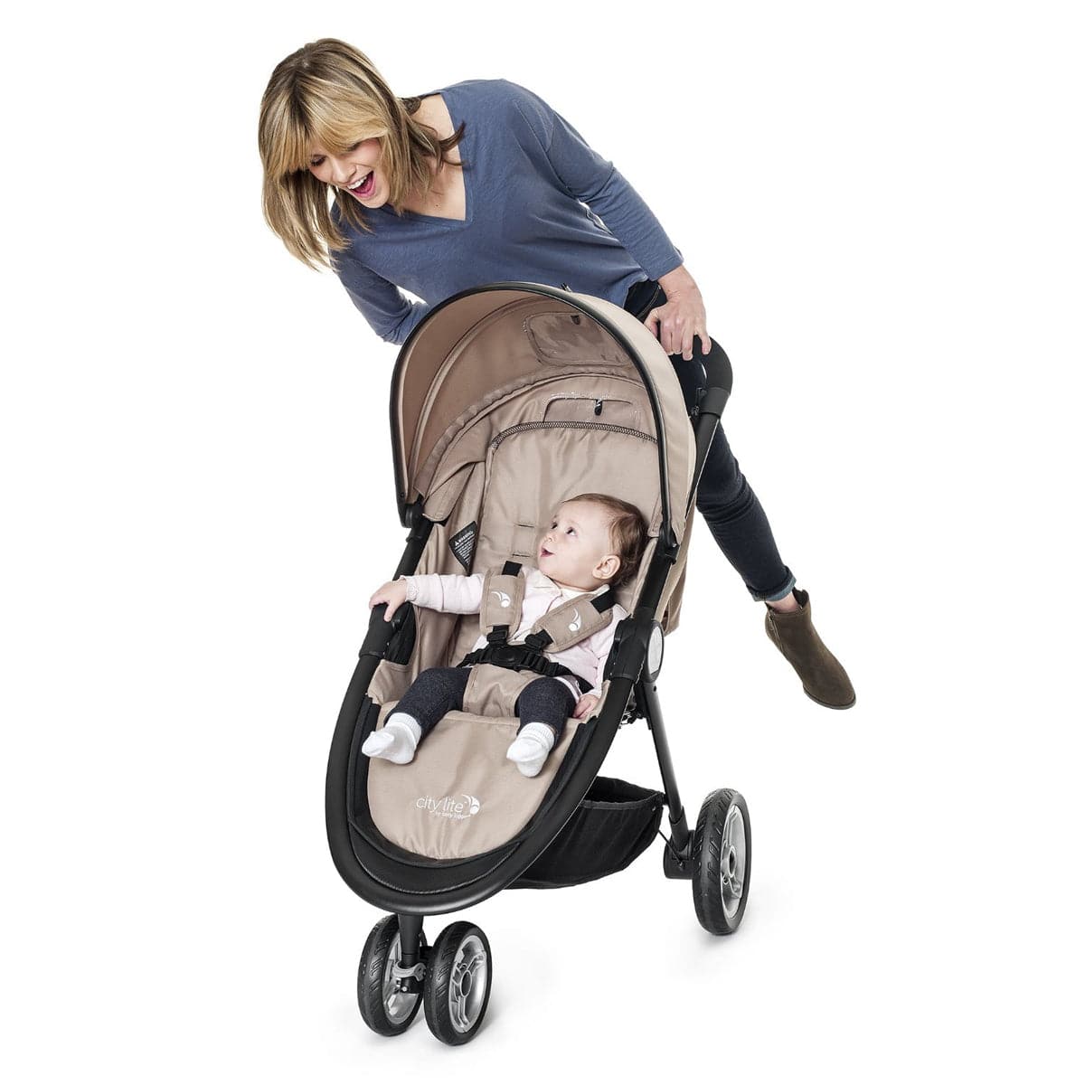 Baby Jogger City Lite Compact Stroller - Tan - bj25456