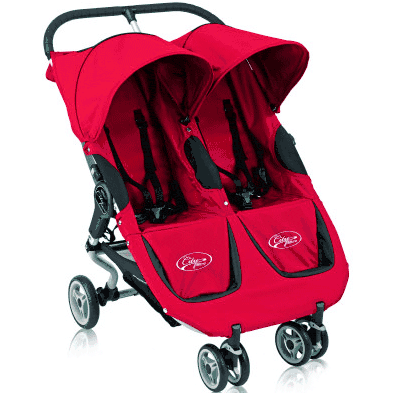 Baby Jogger City Micro Double Stroller in Red