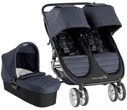 Baby Jogger City Mini 2 Double Stroller + Pram Bundle - Carbon - 2104204-2104379