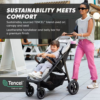 Baby Jogger City Mini Air Lightweight Stroller - Frosted Ivory - 2204595