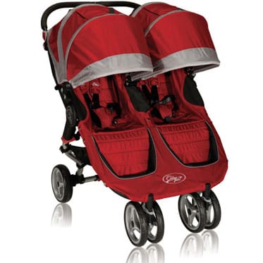 Baby Jogger City Mini Double 2013 Stroller Crimson / Gray - bj12236