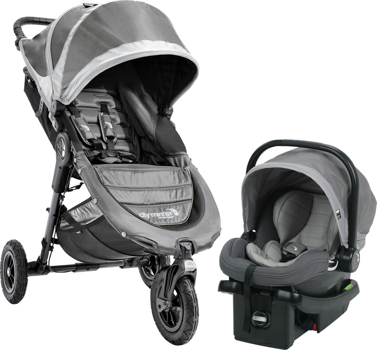 Baby Jogger City Mini GT Travel System - Steel Grey