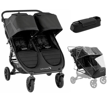 Baby Jogger City Mini GT2 Side by Side Double Stroller, All-Terrain Package - Jet