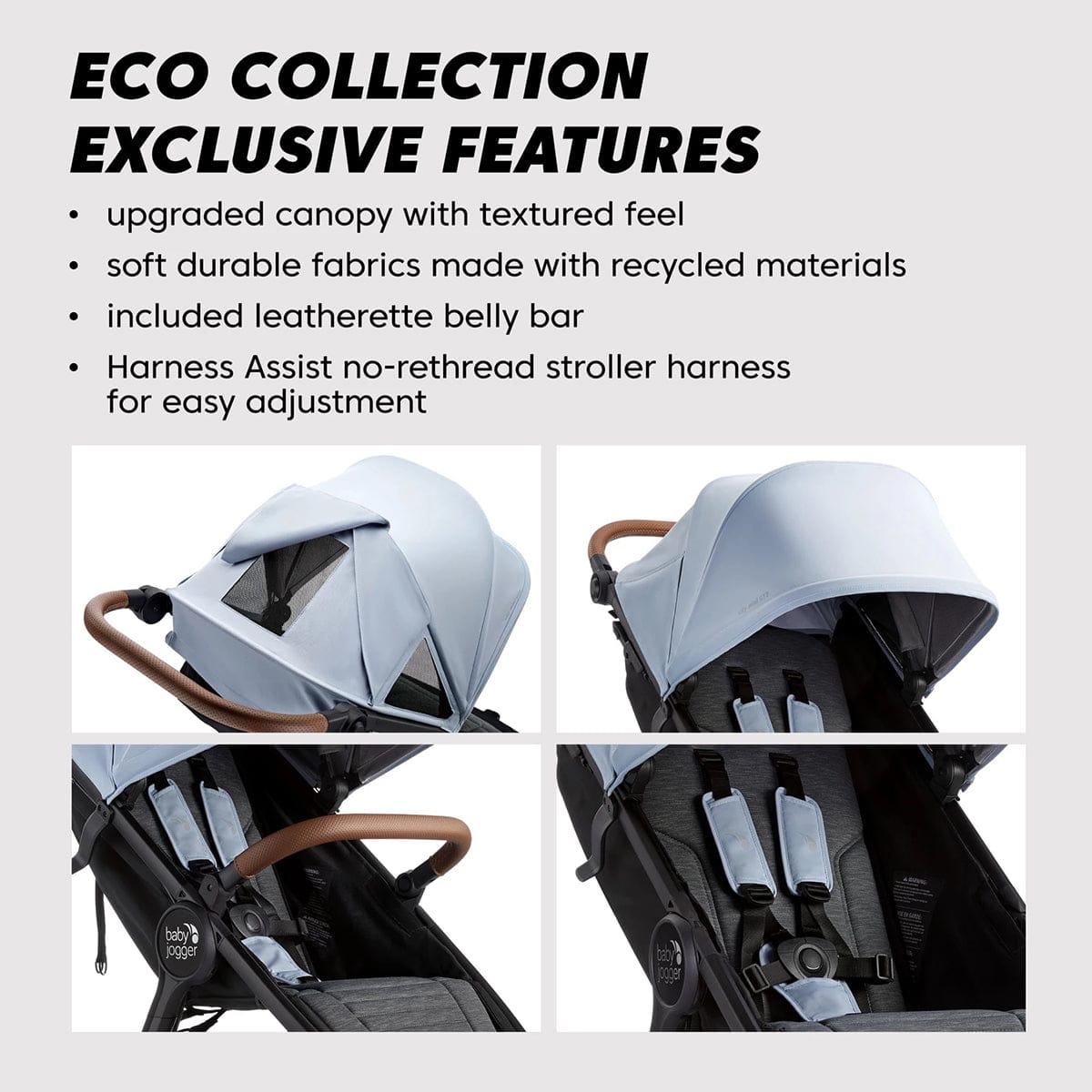 Baby Jogger City Mini GT2 Eco Single Stroller - Slate Fog - 2203449