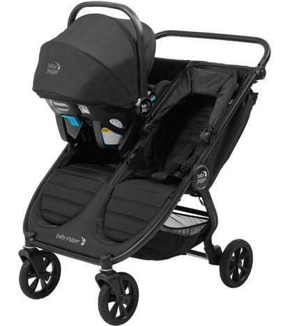 Baby Jogger City Mini GT2 Side by Side Double Stroller + Parent Console Bundle - Jet - 2104205-2084000
