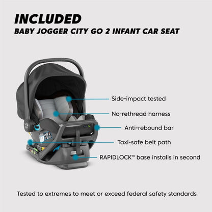 Baby Jogger City Mini GT2 Travel System - Opulent Black - 2154112
