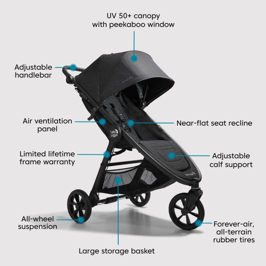 Baby Jogger City Mini GT2 Travel System - Opulent Black - 2154112