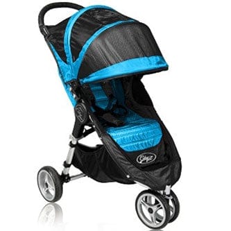 Baby Jogger City Mini Single 8" Stroller 2011 Black / Blue - 81102