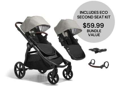Baby Jogger City Select 2 Double Stroller Bundle - Eco Collection