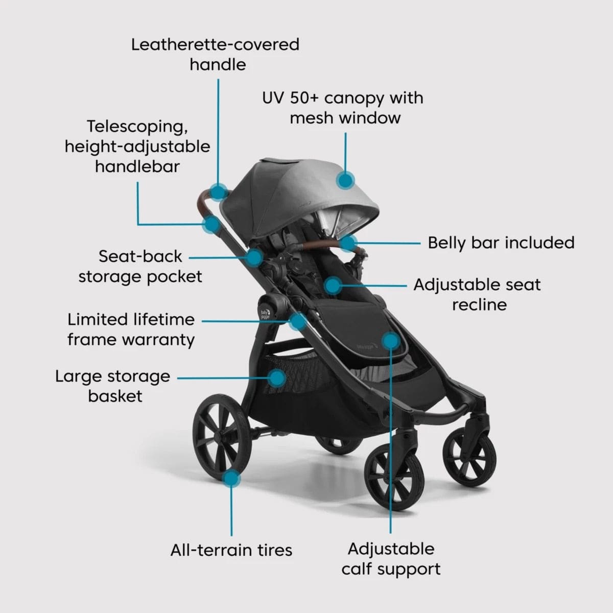 Baby Jogger City Select 2 Double Stroller, Sibling Essentials Package
