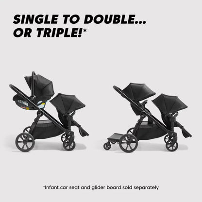 Baby Jogger City Select 2 Double Stroller, Sibling Essentials Package - Harbor Grey - 2175472