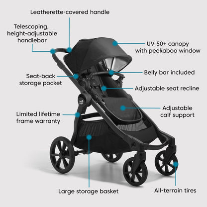 Baby Jogger City Select 2 Eco Stroller Lunar Black