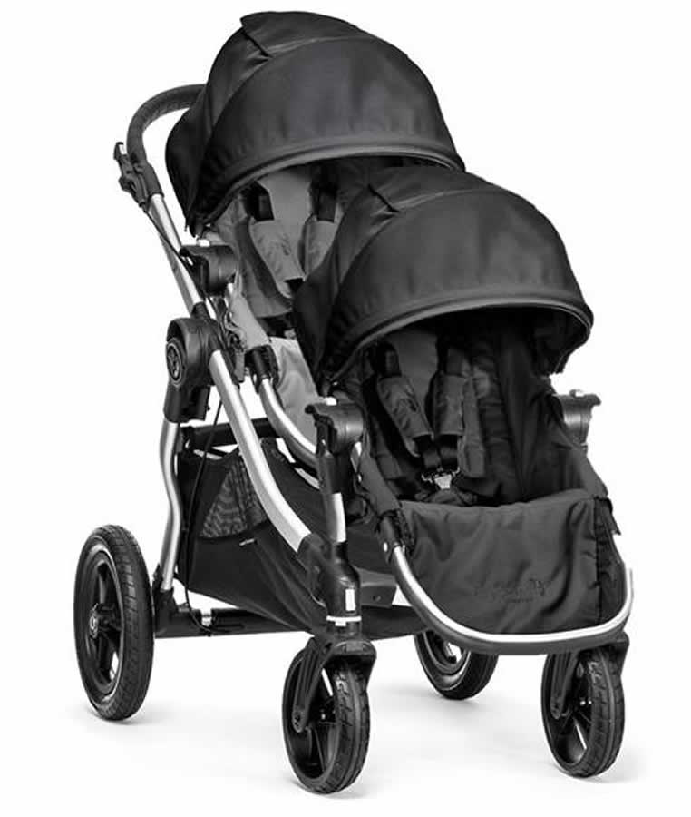 Baby Jogger City Select Double Stroller - Gray/Black
