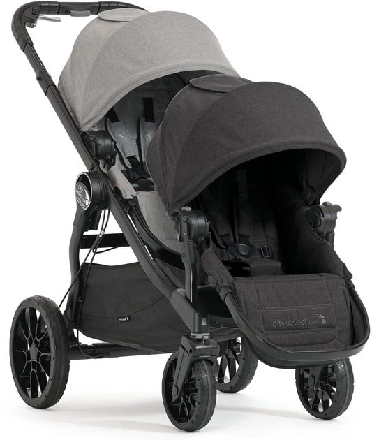 Baby Jogger City Select Lux Double Stroller - Slate / Granite - 2008304-2011477