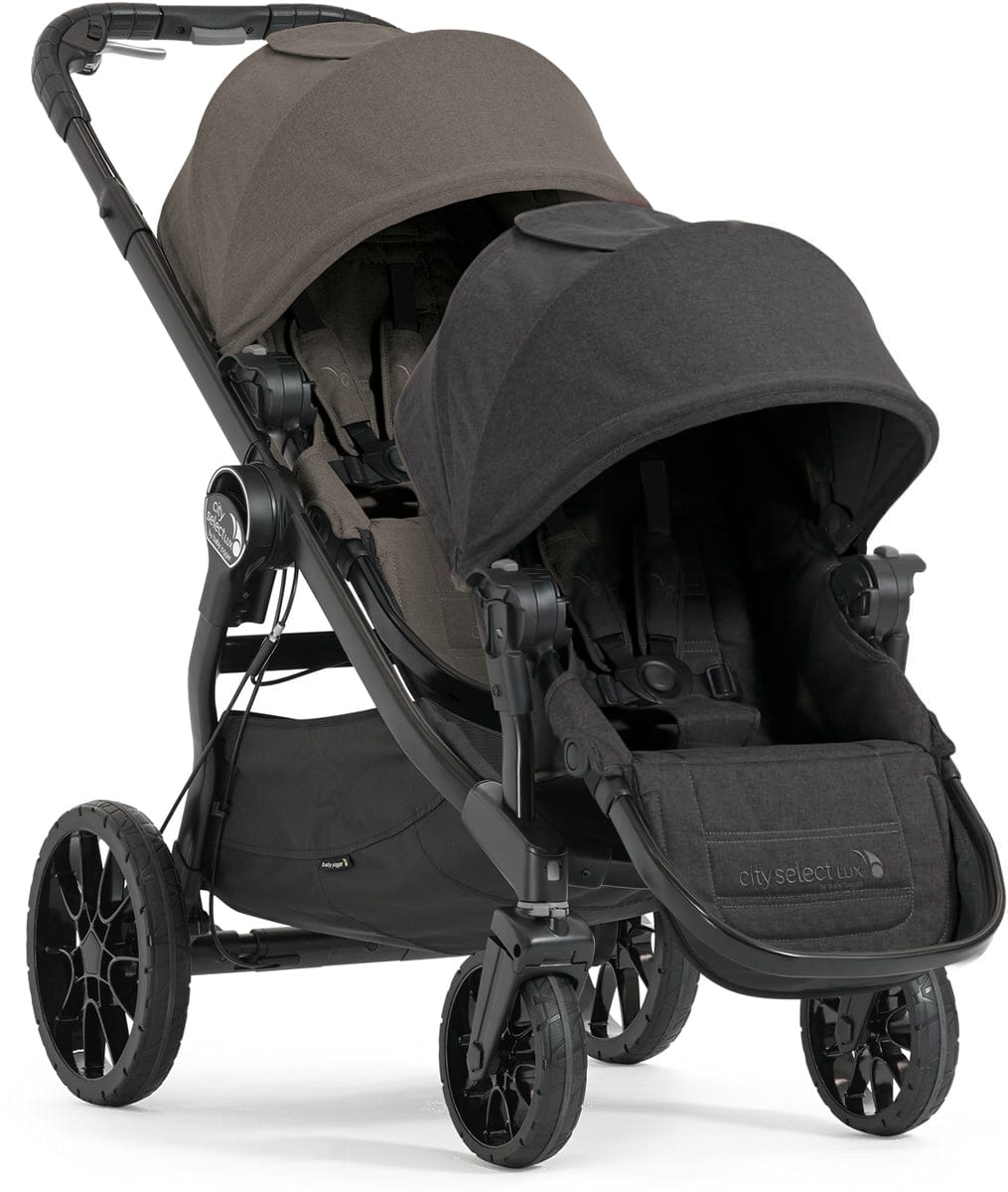 Baby Jogger City Select Lux Double Stroller - Taupe / Granite - 2008340-2011477