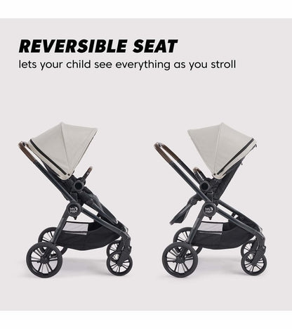 Baby Jogger City Sights + City GO 2 Travel System + Accessory Bundle - Frosted Ivory / Slate - 2170773-2082708