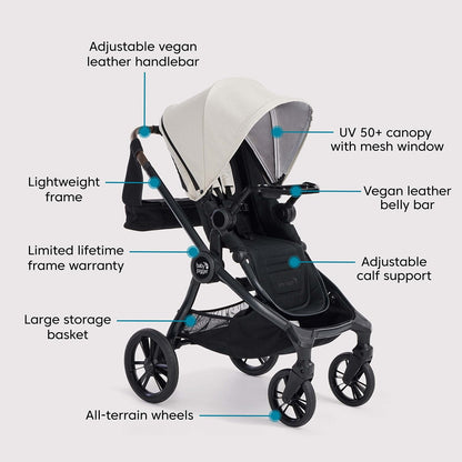 Baby Jogger City Sights Stroller + Accessory Bundle - Frosted Ivory - 2170773
