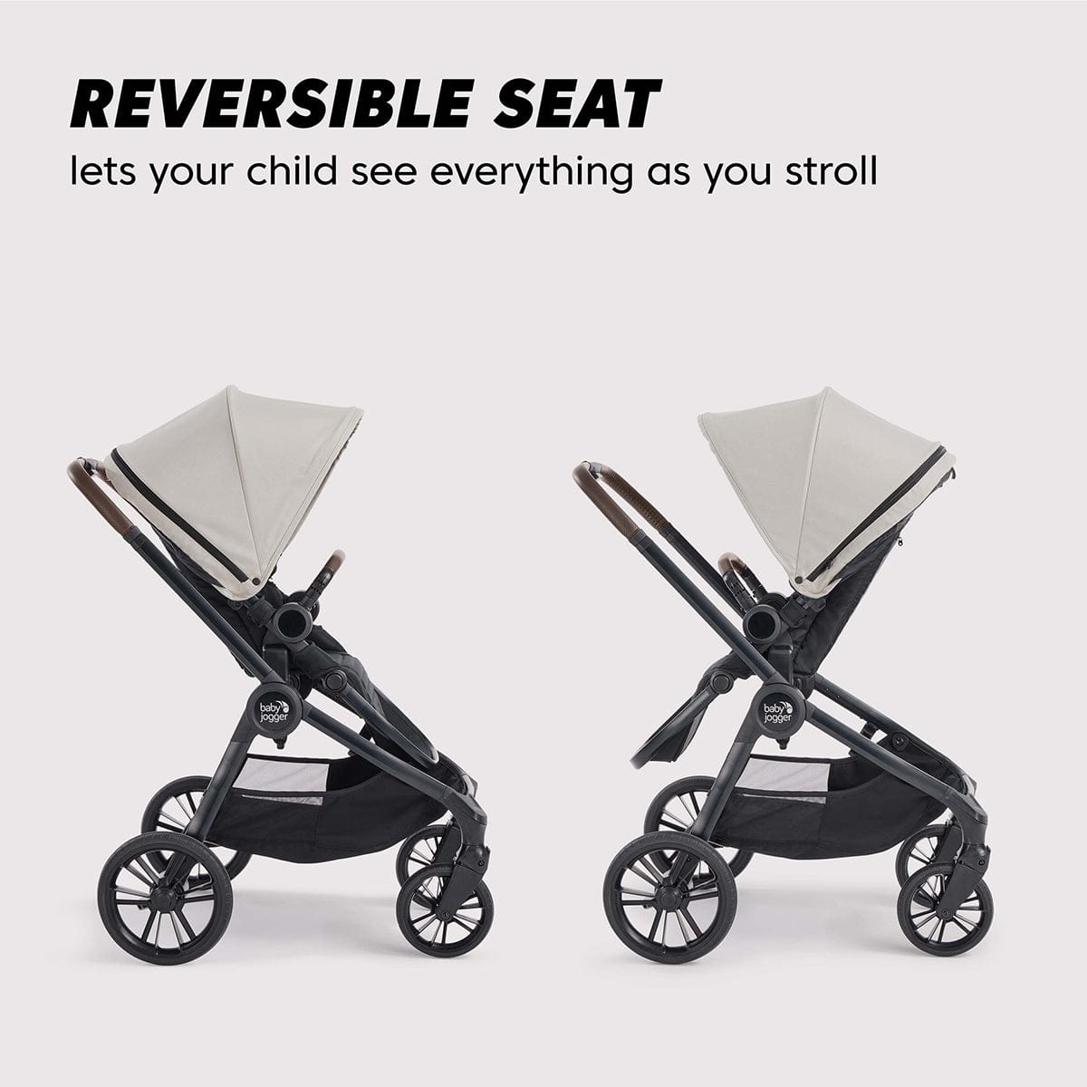 Baby Jogger City Sights Stroller + Accessory Bundle - Frosted Ivory - 2170773
