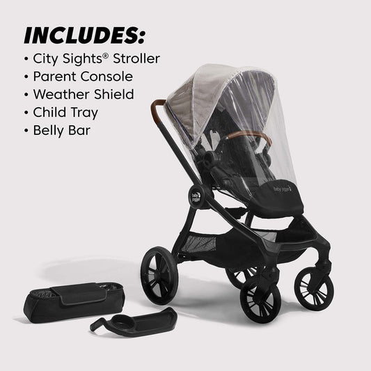 Baby Jogger City Sights Stroller + Accessory Bundle - Frosted Ivory - 2170773