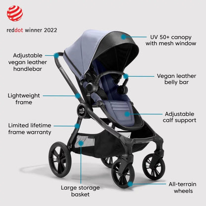 Baby Jogger City Sights Stroller - Commuter Bundle with Antimicrobial Fabric - 2175523