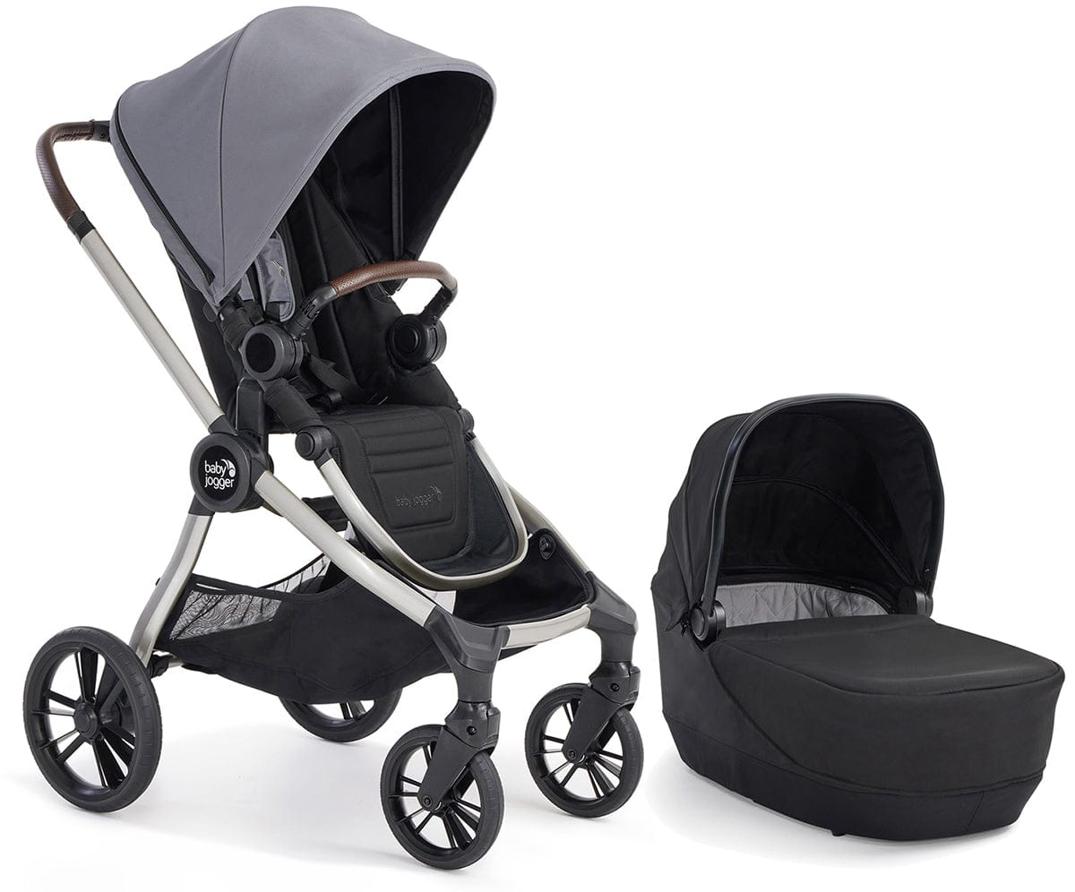 Baby Jogger City Sights Stroller + Pram Bundle - Dark Slate / Rich Black - 2170573-2170771