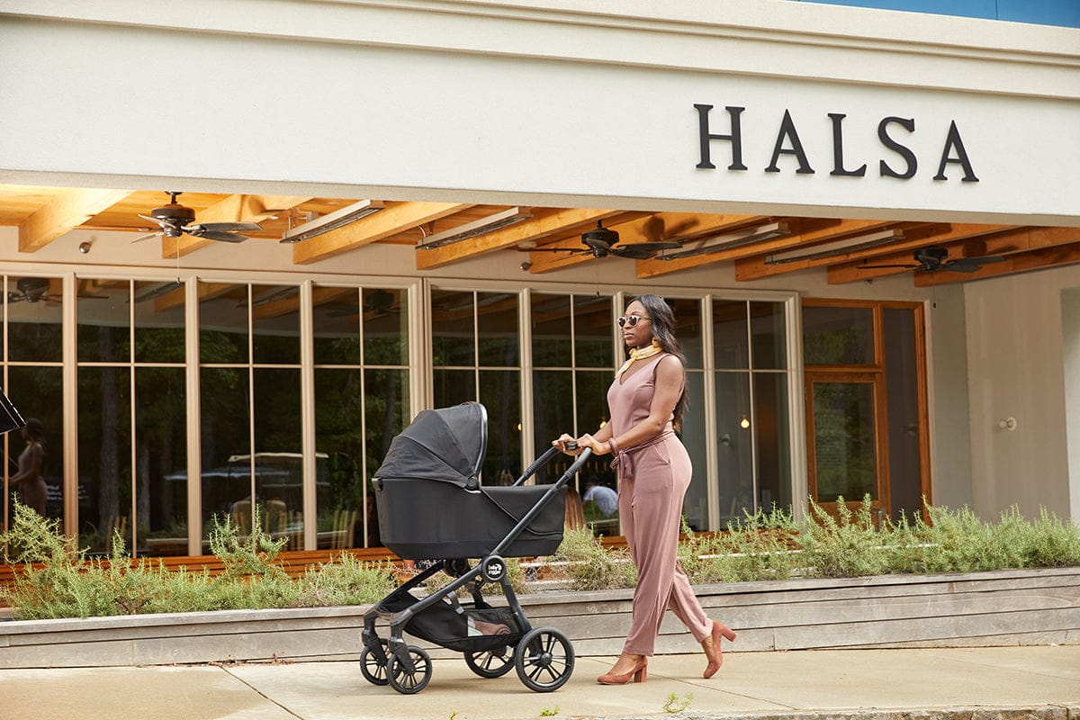 Baby Jogger City Sights Stroller + Pram Bundle - Rich Black - 2170572-2170771