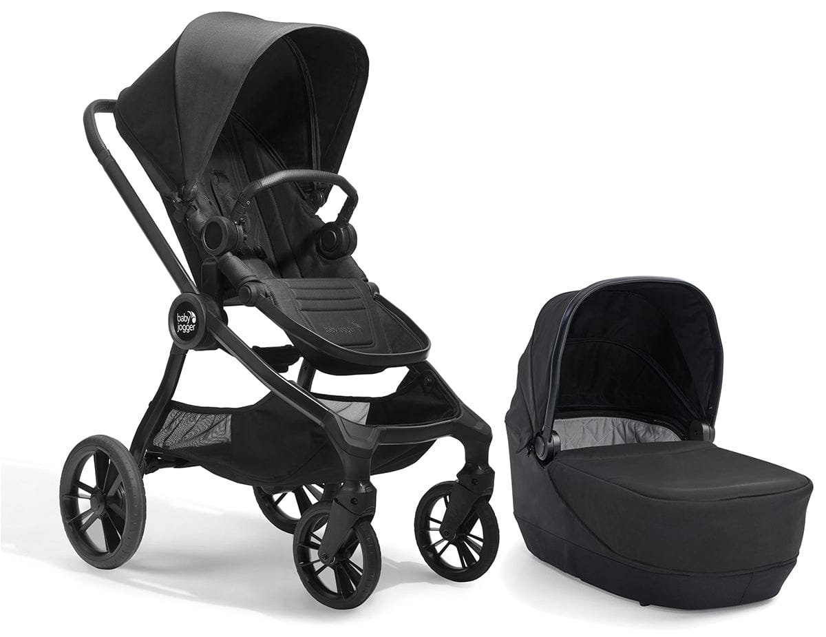 Baby Jogger City Sights Stroller + Pram Bundle - Rich Black - 2170572-2170771