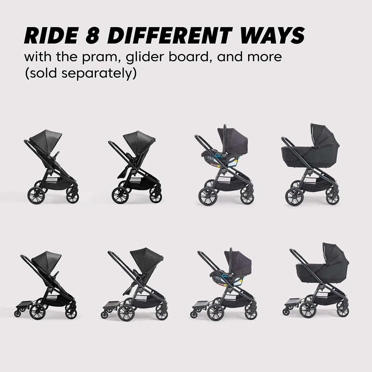 Baby Jogger City Sights Stroller - Rich Black – Albee Baby