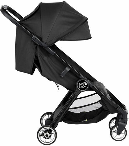 Baby Jogger City Tour 2 Ultra-Compact Travel Stroller + Belly Bar Bundle - Jet - 2081849-2082704