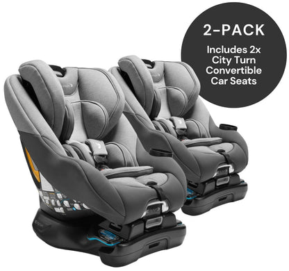 Baby Jogger City Turn Rotating Convertible Car Seat (2 Pack) - Phantom Grey - 2PK-2159785
