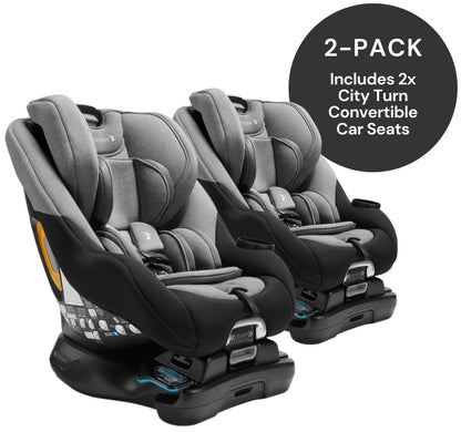 Baby Jogger City Turn Rotating Convertible Car Seat (2 Pack) - Onyx Black - 2PK-2159784