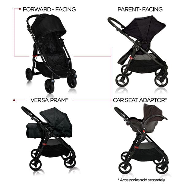Baby Jogger City Versa Stroller - Black - bj21310
