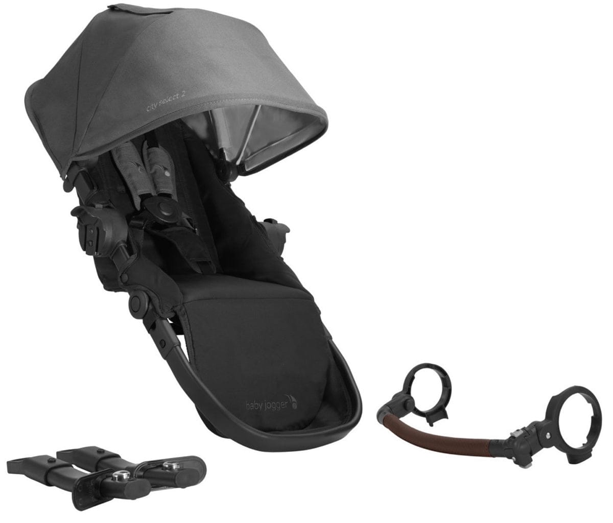 Baby Jogger OPEN BOX City Select 2 Second Seat Kit - Eco Collection - Harbor Grey - 2149903-OB