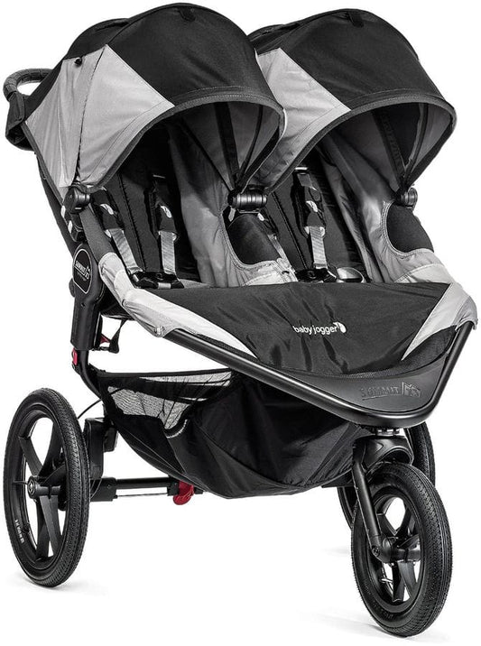 Baby Jogger OPEN BOX Summit X3 Double Jogging Stroller - Black / Gray - 1959592-OB