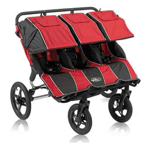 Baby Jogger Summit 360 Triple Stroller in Red/Black - 69673