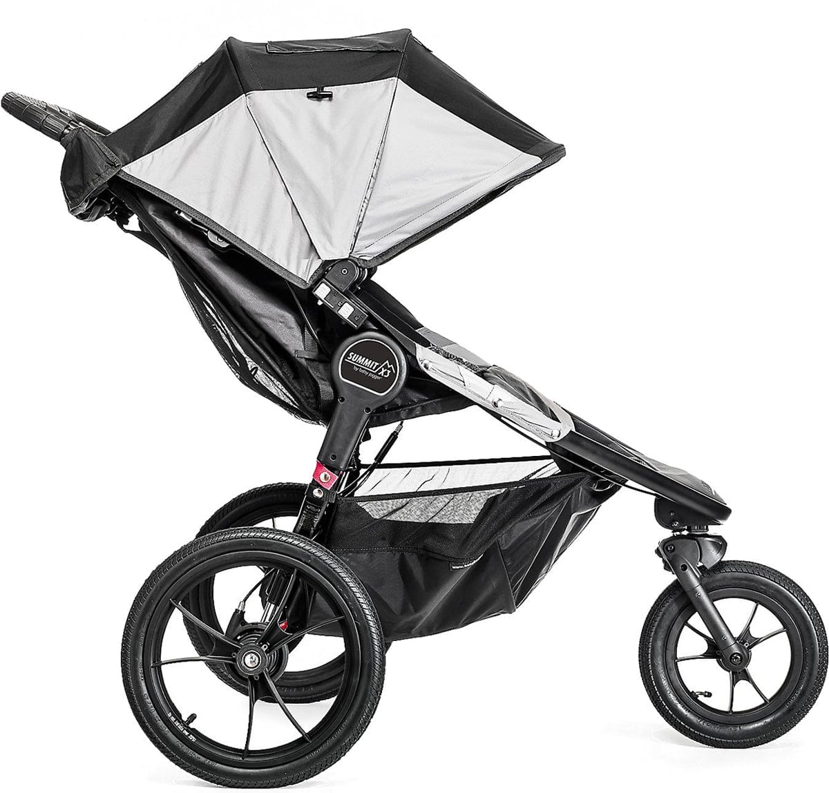 Baby Jogger Summit X3 Double Jogging Stroller - Black / Gray - 1959592