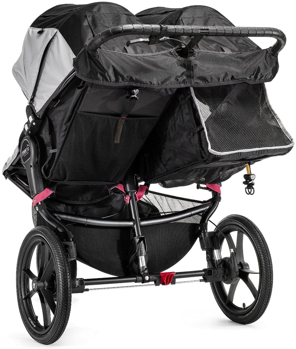 Baby Jogger Summit X3 Double Jogging Stroller - Black / Gray - 1959592