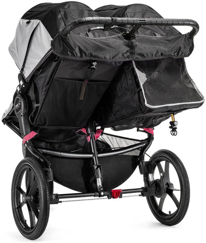 Baby Jogger Summit X3 Double Jogging Stroller - Black / Gray - 1959592