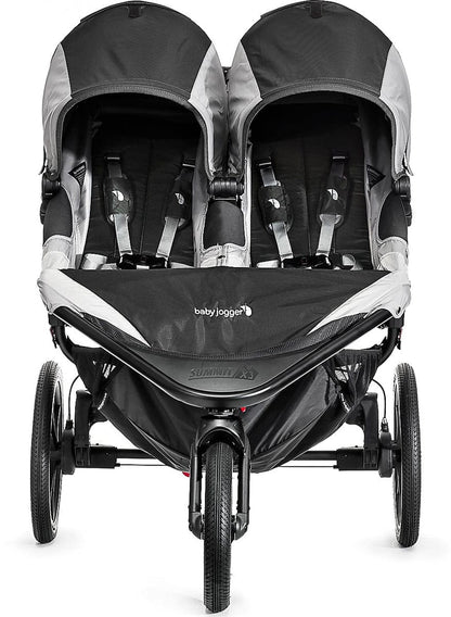 Baby Jogger Summit X3 Double Jogging Stroller - Black / Gray - 1959592